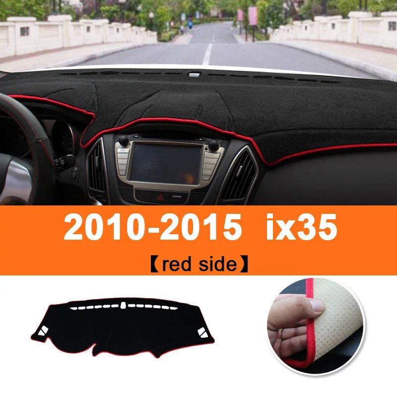For Hyundai ix35 2010 2011 2012 2013 2014 Car Dashboard Cover Mats Avoid Light Pads Instrument Panel Carpets Anti-UV Accessories
