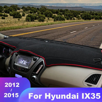 For Hyundai ix35 2010 2011 2012 2013 2014 Car Dashboard Cover Mats Avoid Light Pads Instrument Panel Carpets Anti-UV Accessories