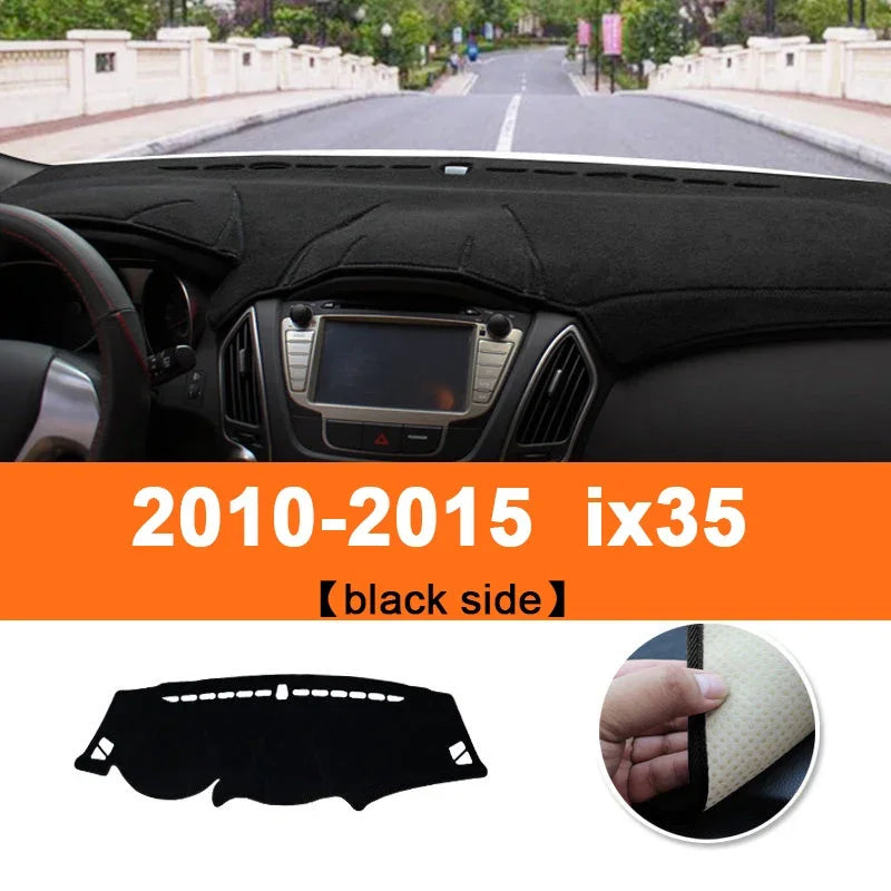 For Hyundai ix35 2010 2011 2012 2013 2014 Car Dashboard Cover Mats Avoid Light Pads Instrument Panel Carpets Anti-UV Accessories
