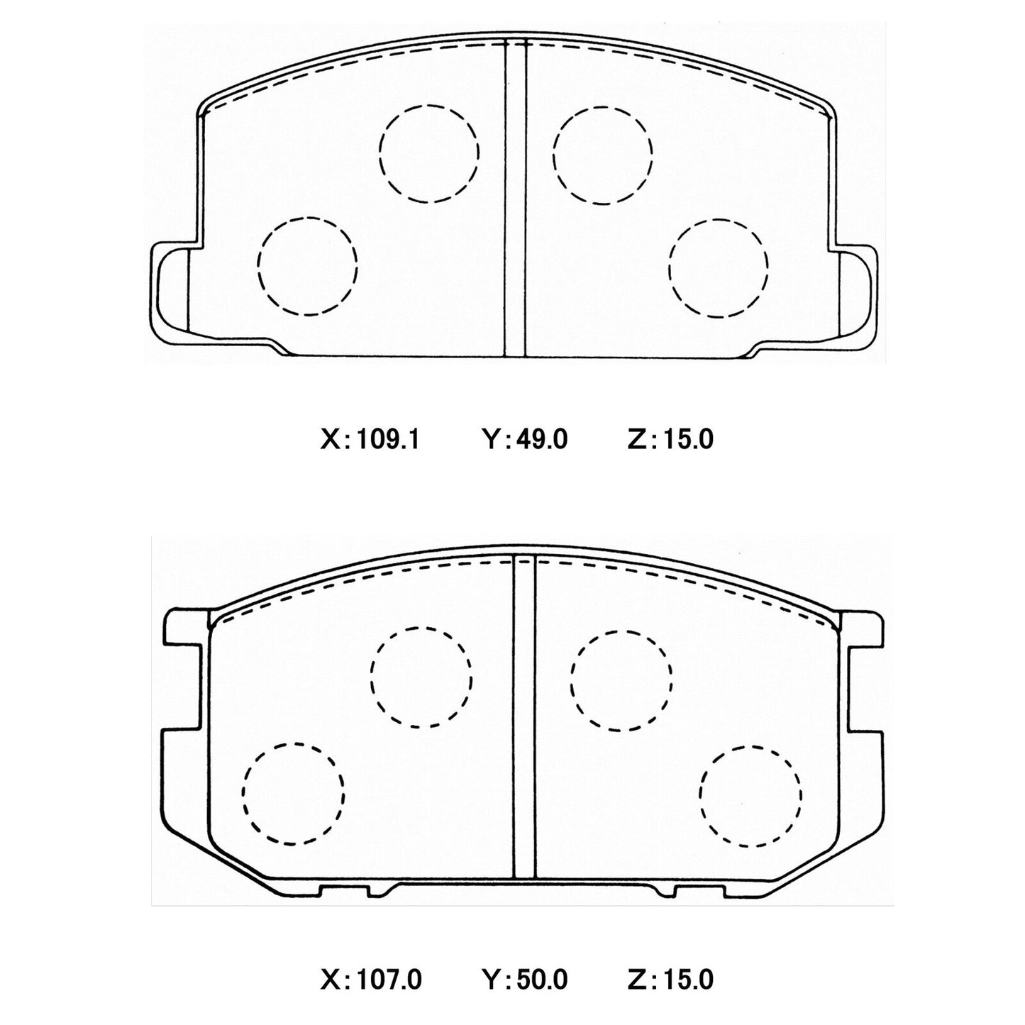 WinmaX W3 Performance Trackday Brake Pads Toyota Levin AE86 Front