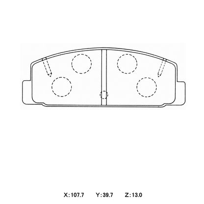 WinmaX W1 Street Performance Brake Pads Mazda RX7 FC / FD Rear