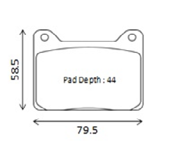 WinmaX W6.5 Race Brake Pads Wilwood 7912 Powerlite