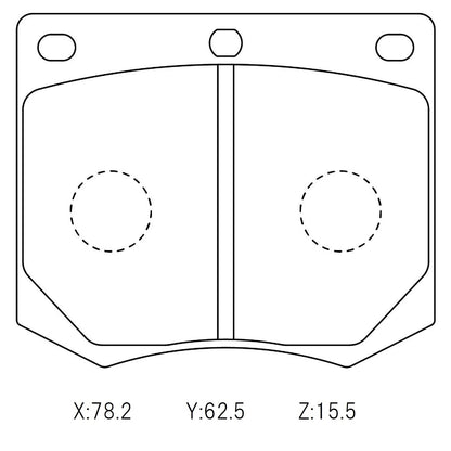 WinmaX W5 Performance Trackday Brake Pads Ford Capri / Cortina / Escort Front