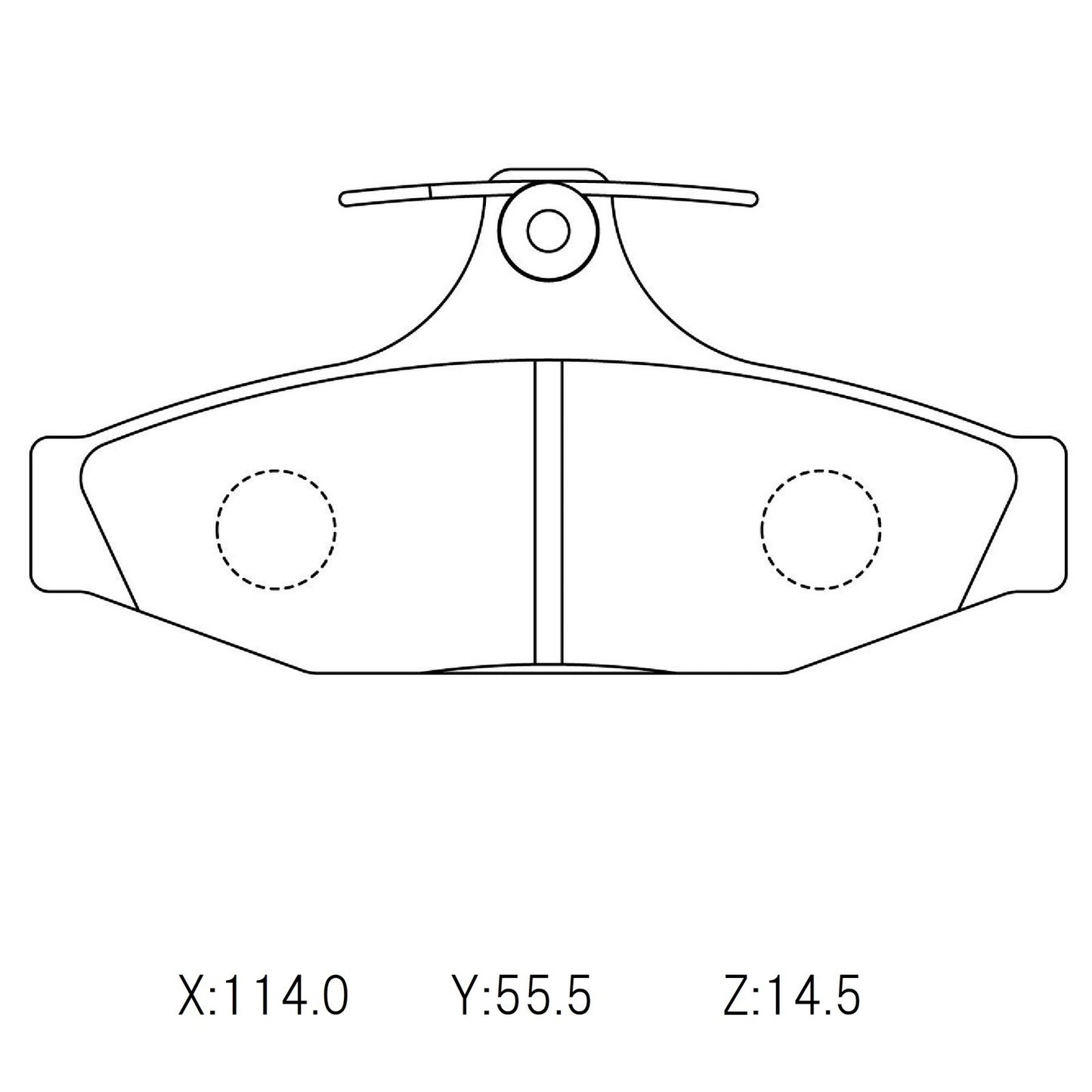 WINMAX W5 Performance Rear Brake Pads VB VC VH VK VL VN VR VS Commodore & AU Falcon (DB1086)