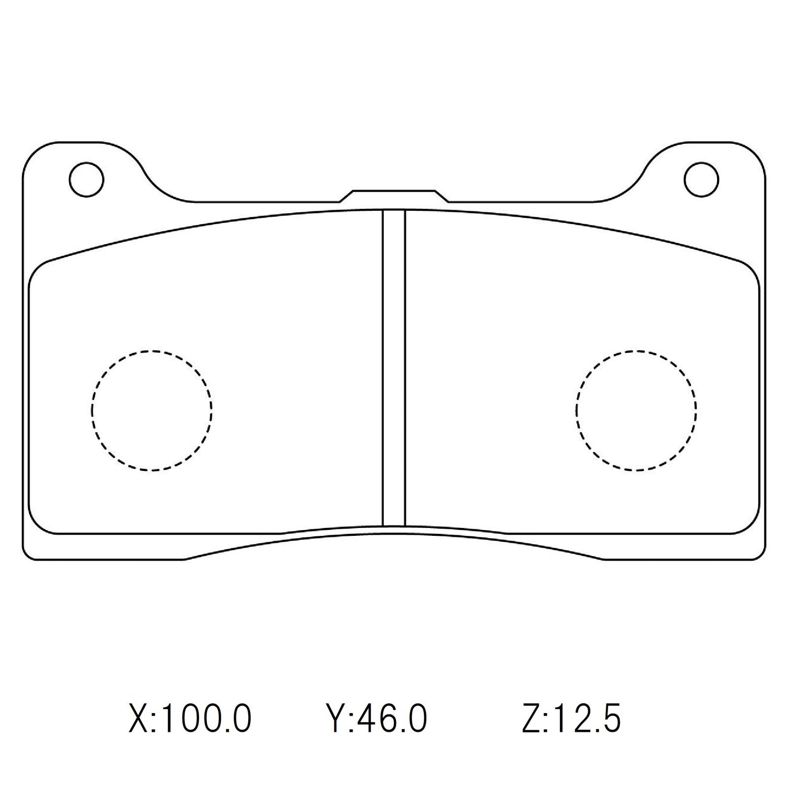 WinmaX W1 Street Performance Brake Pads Wilwood 7812 & 7816 plates