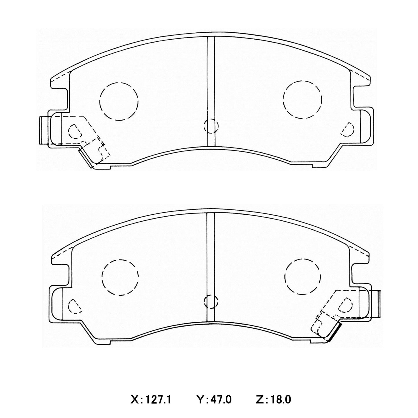 WinmaX W5 Performance Trackday Brake Pads Subaru Leone Front Front - Racing Solutions