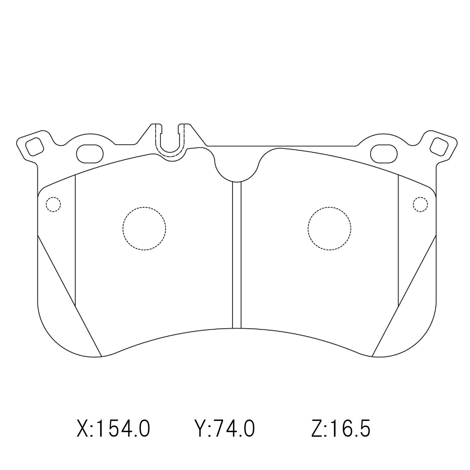 WinmaX W6.5 Race Brake Pads Mercedes A45 AMG / SLK55 AMG Front