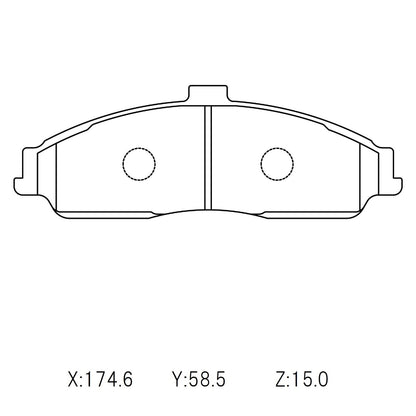 WinmaX W5 Performance Trackday Brake Pads Holden Commodore / Corvette C6 Front