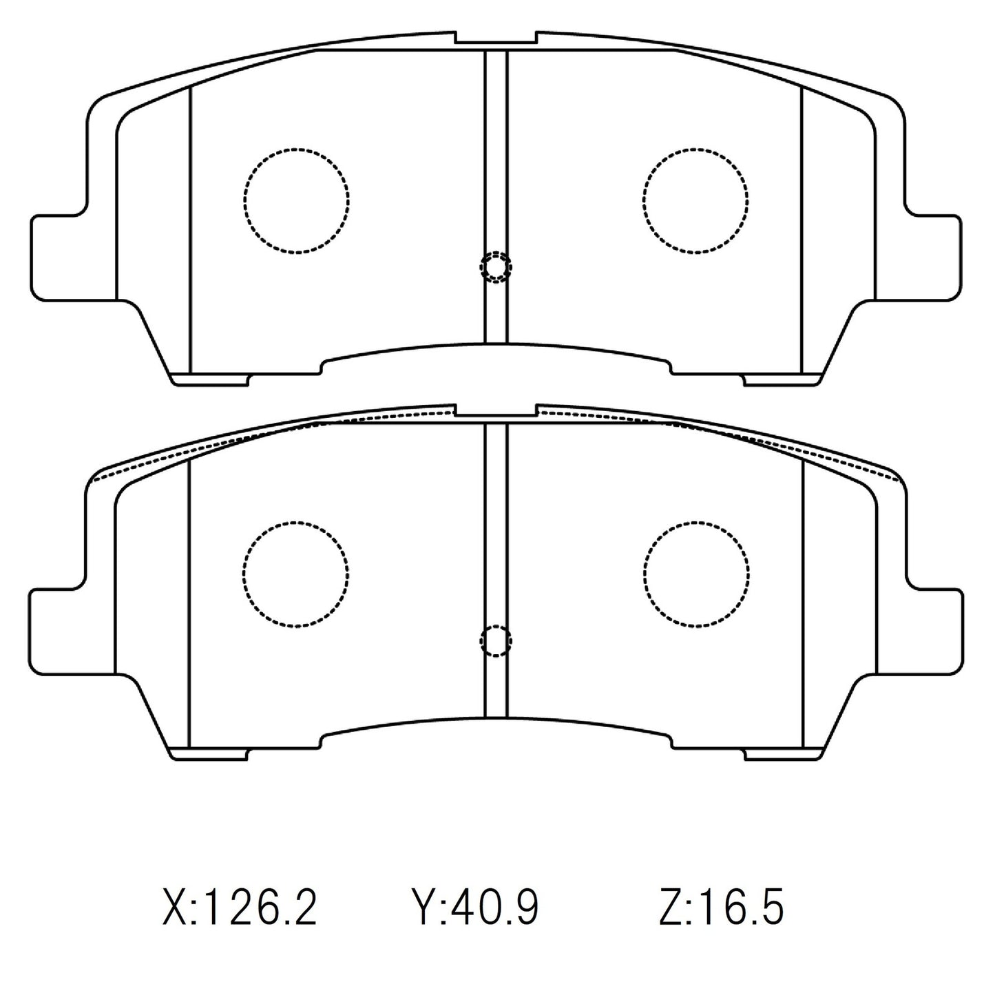 WinmaX W5 Performance Trackday Brake Pads Ford Mustang 2016 Rear