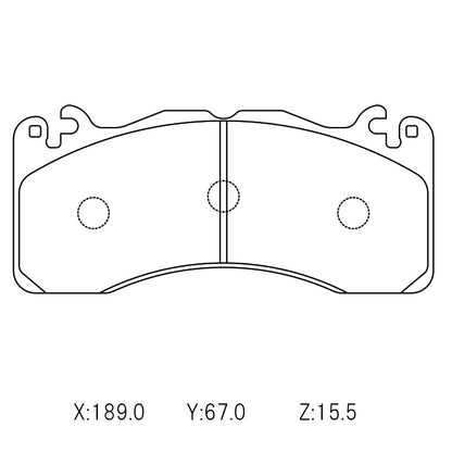 WinmaX W5 Performance Trackday Brake Pads Ford Mustang 2016 (Brembo) Front