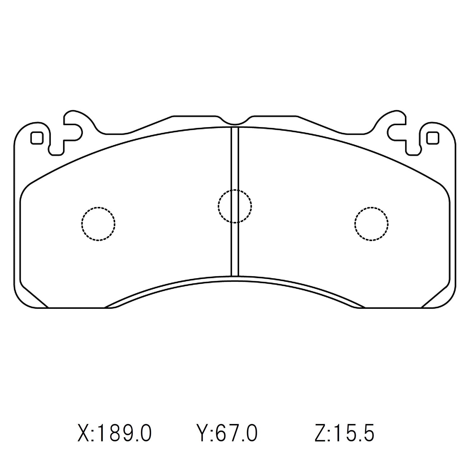 WinmaX W6.5 Race Brake Pads Ford Mustang 2016 (Brembo) Front