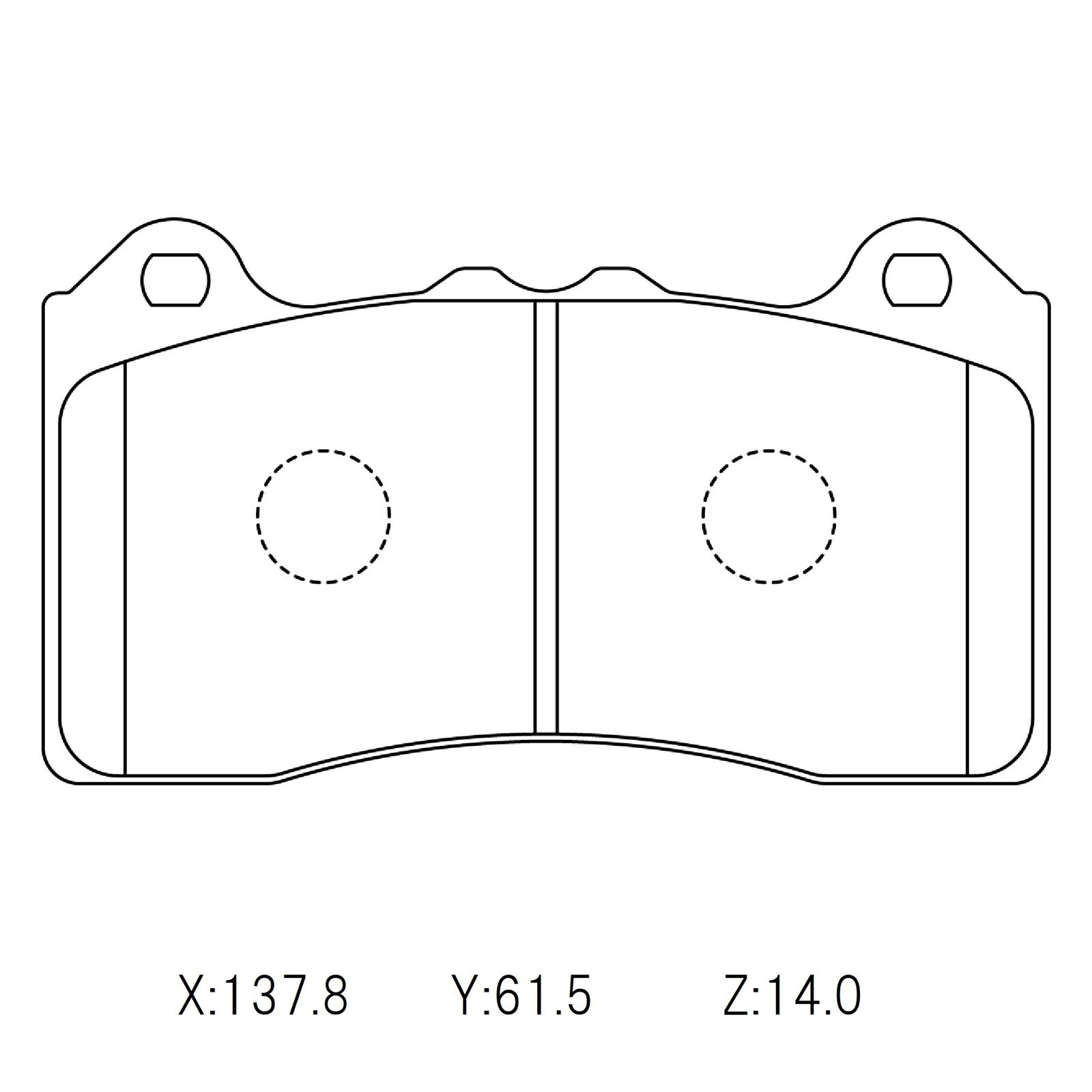 WinmaX W1 Street Performance Brake Pads Ford Focus III RS (Brembo) Front