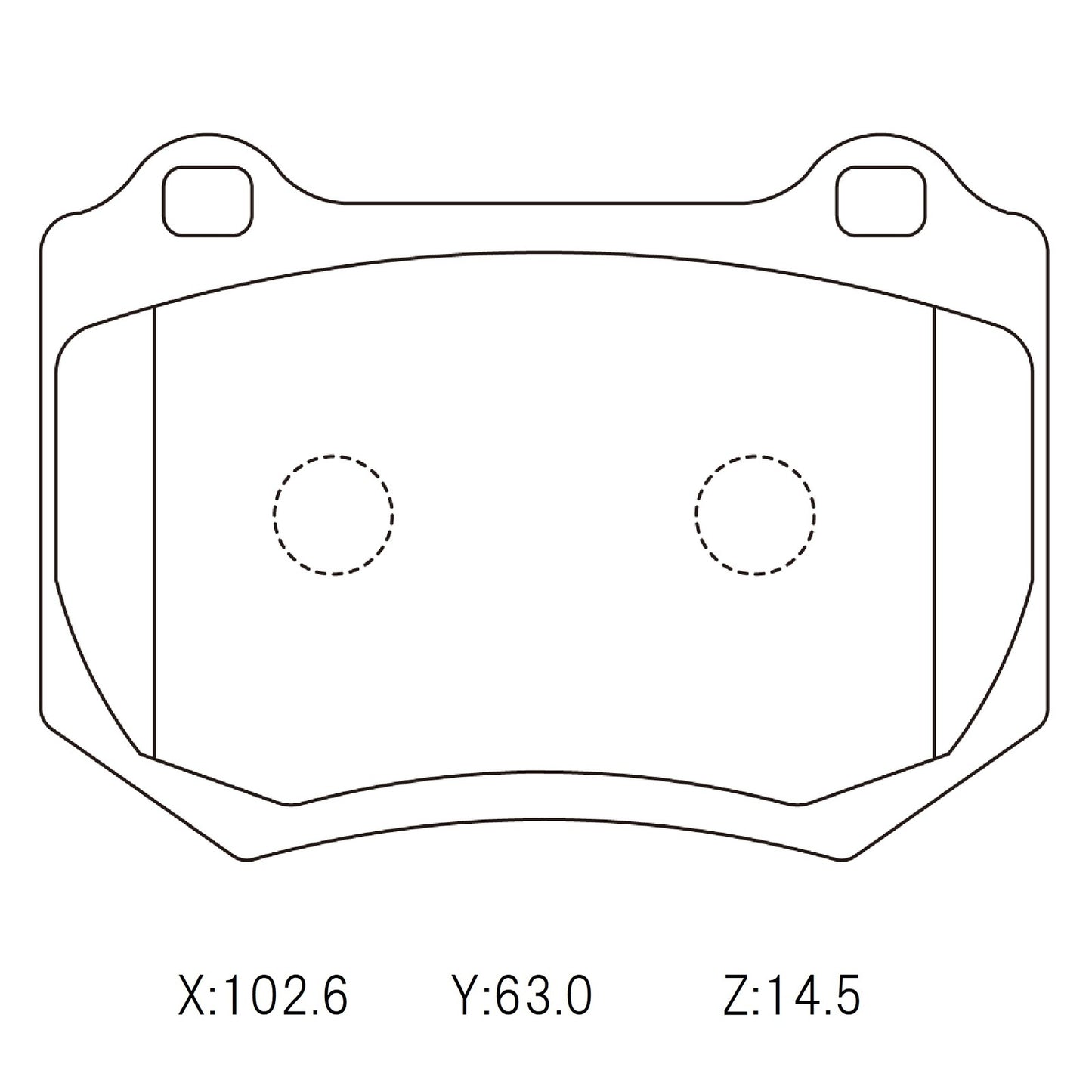 WinmaX W1 Street Performance Brake Pads Subaru WRX STI 2018 / Kia Stinger Front