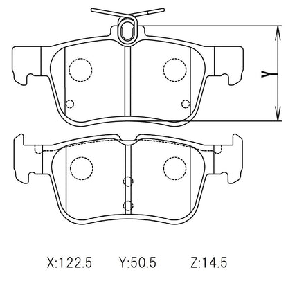 WinmaX W3 Performance Trackday Brake Pads Honda Civic Type R FK8 and FL5 Rear