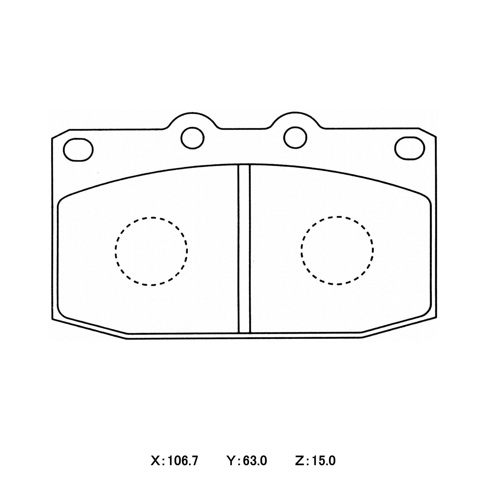 WinmaX W6.5 Race Brake Pads Mazda RX7 FC Front