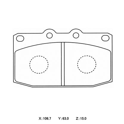 WinmaX W7 Race Brake Pads Mazda RX7 FC Front