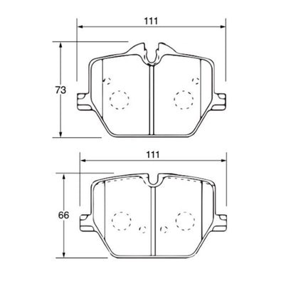 WinmaX W3 Performance Trackday Brake Pads Toyota Supra 2018 A90 GTS Rear