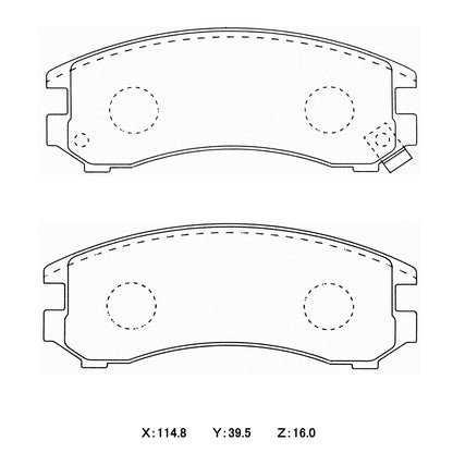 WinmaX W1 Street Performance Brake Pads Nissan 180SX S13 NA Front