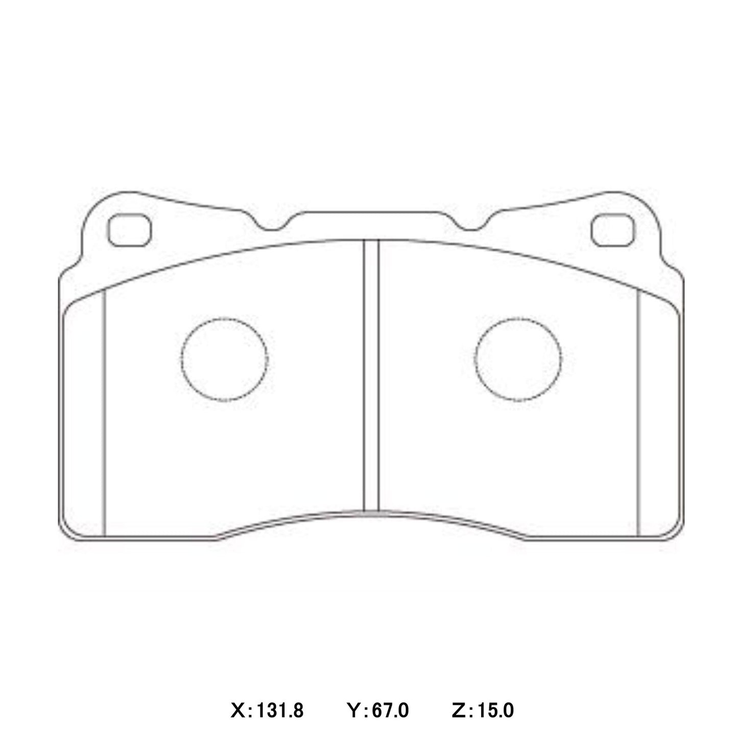 WinmaX W1 Street Performance Brake Pads Kia Stinger Brembo Front