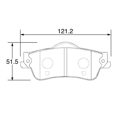 WinmaX W1 Street Performance Brake Pads Holden VE Commodore Rear