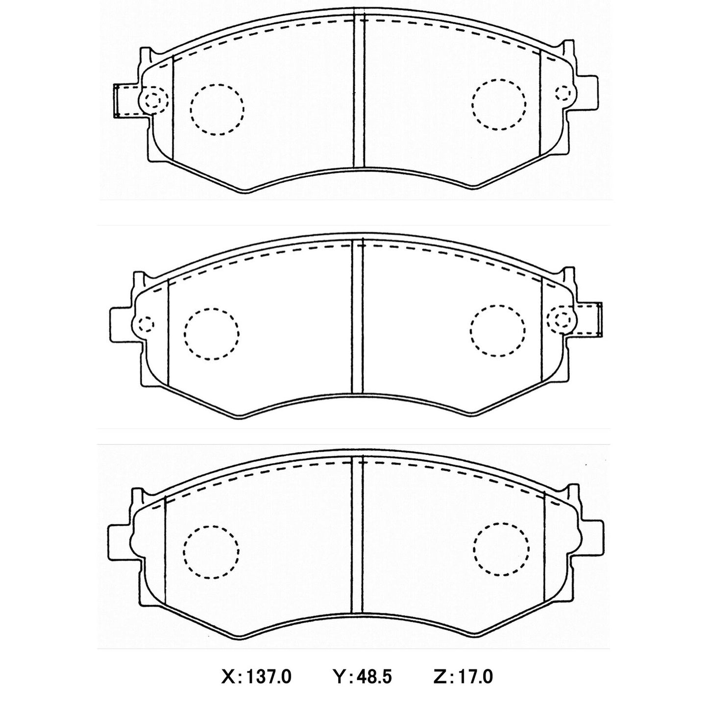 WinmaX W5 Performance Trackday Brake Pads Hyundai Lantra (Excel uprade) Front