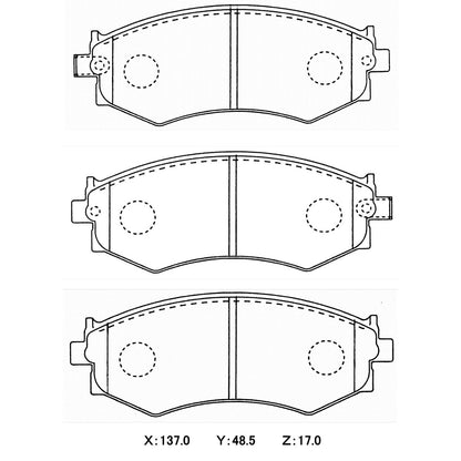 WinmaX W5 Performance Trackday Brake Pads Hyundai Lantra (Excel uprade) Front