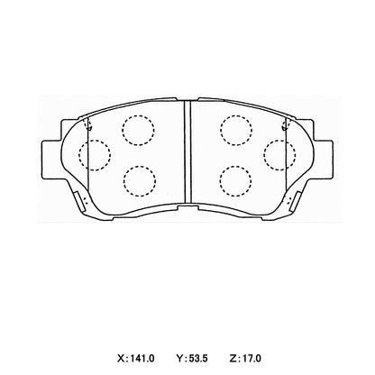 WinmaX W5 Performance Trackday Brake Pads Toyota Chaser JZX90 / JZX100 Front
