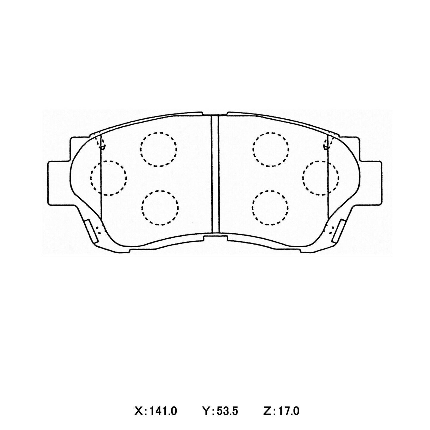 WinmaX W6.5 Race Brake Pads Toyota Chaser JZX90 / JZX100 Front