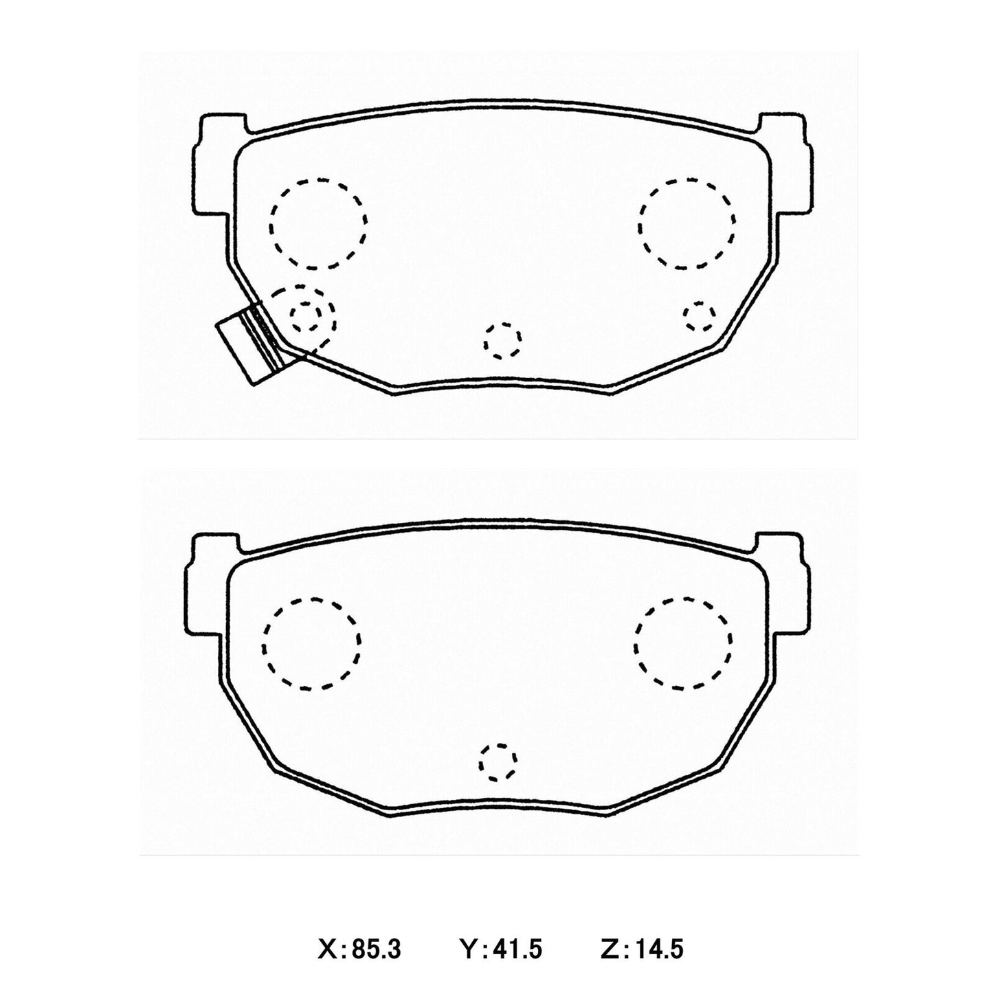 WinmaX W1 Street Performance Brake Pads Nissan Silvia 180SX / 200SX / 300ZX – REAR