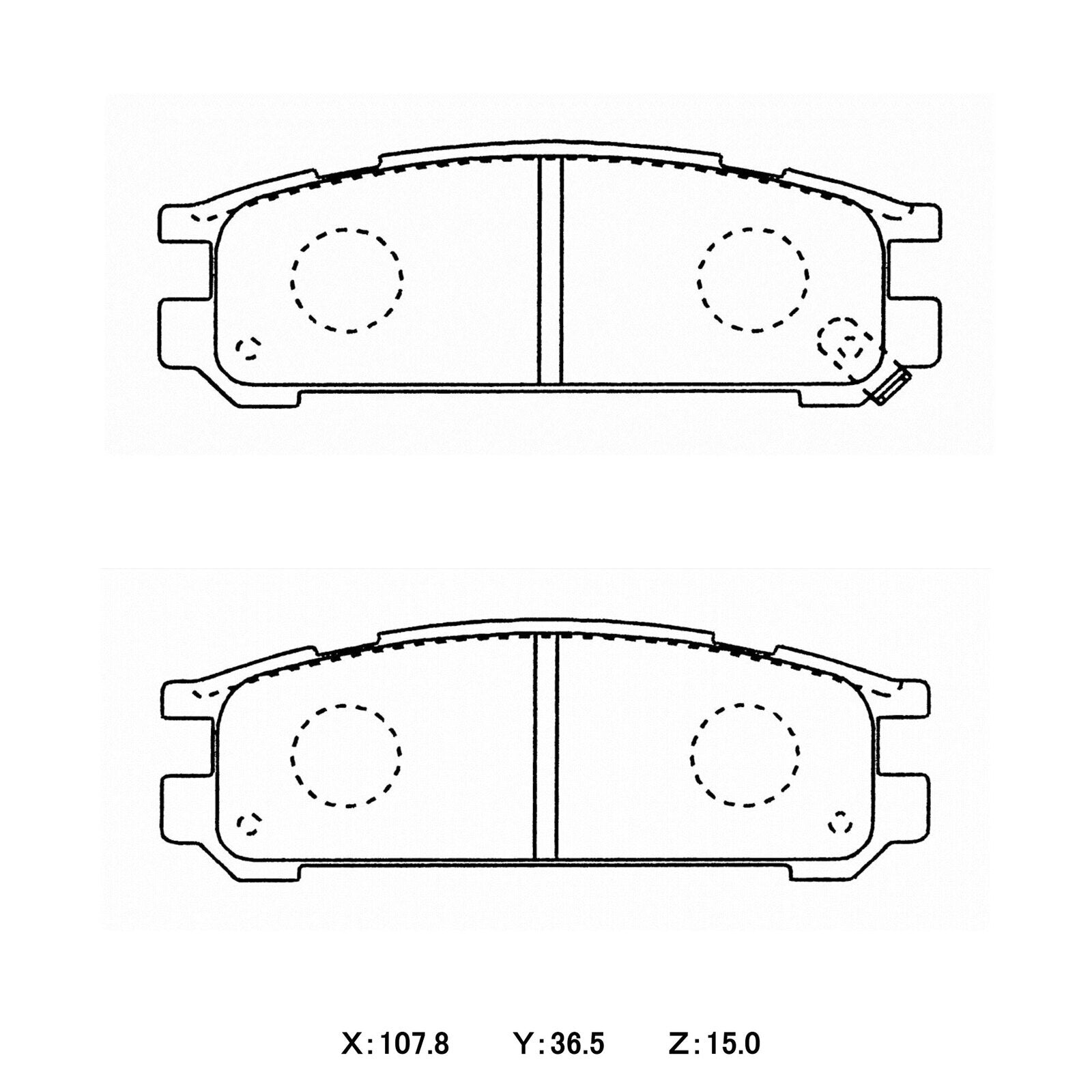 WinmaX W1 Street Performance Brake Pads Subaru Impreza / WRX / Liberty / Outback / SVX Rear