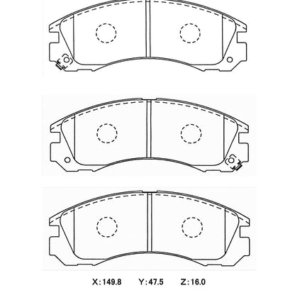WinmaX W3 Performance Trackday Brake Pads Mitsubishi Evo 1 (2pot)Front