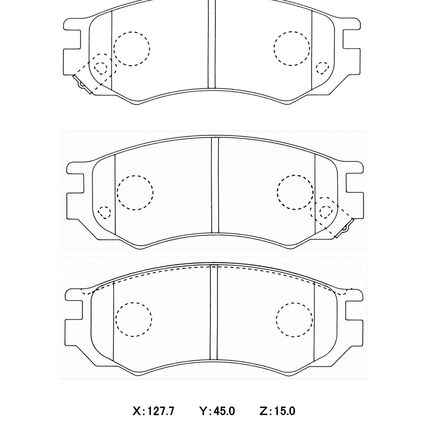 WinmaX W5 Performance Trackday Brake Pads Nissan Pulsar 1.6ltr N15 SSS Front