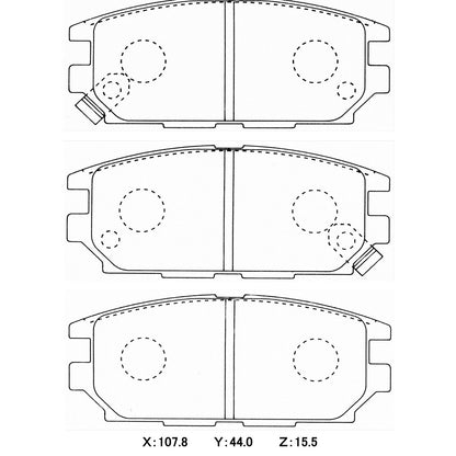 WinmaX W6.5 Race Brake Pads Mitsubishi Evo 4 Rear