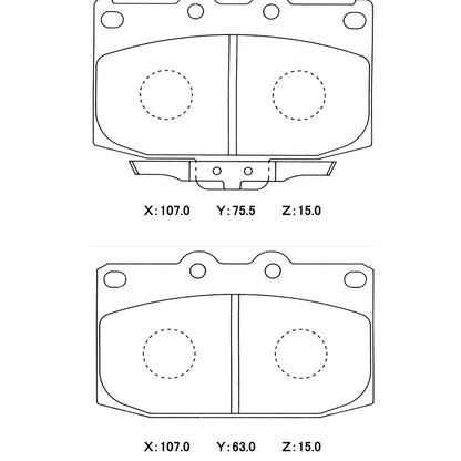 WinmaX W5 Performance Trackday Brake Pads Mazda RX7 FD Front