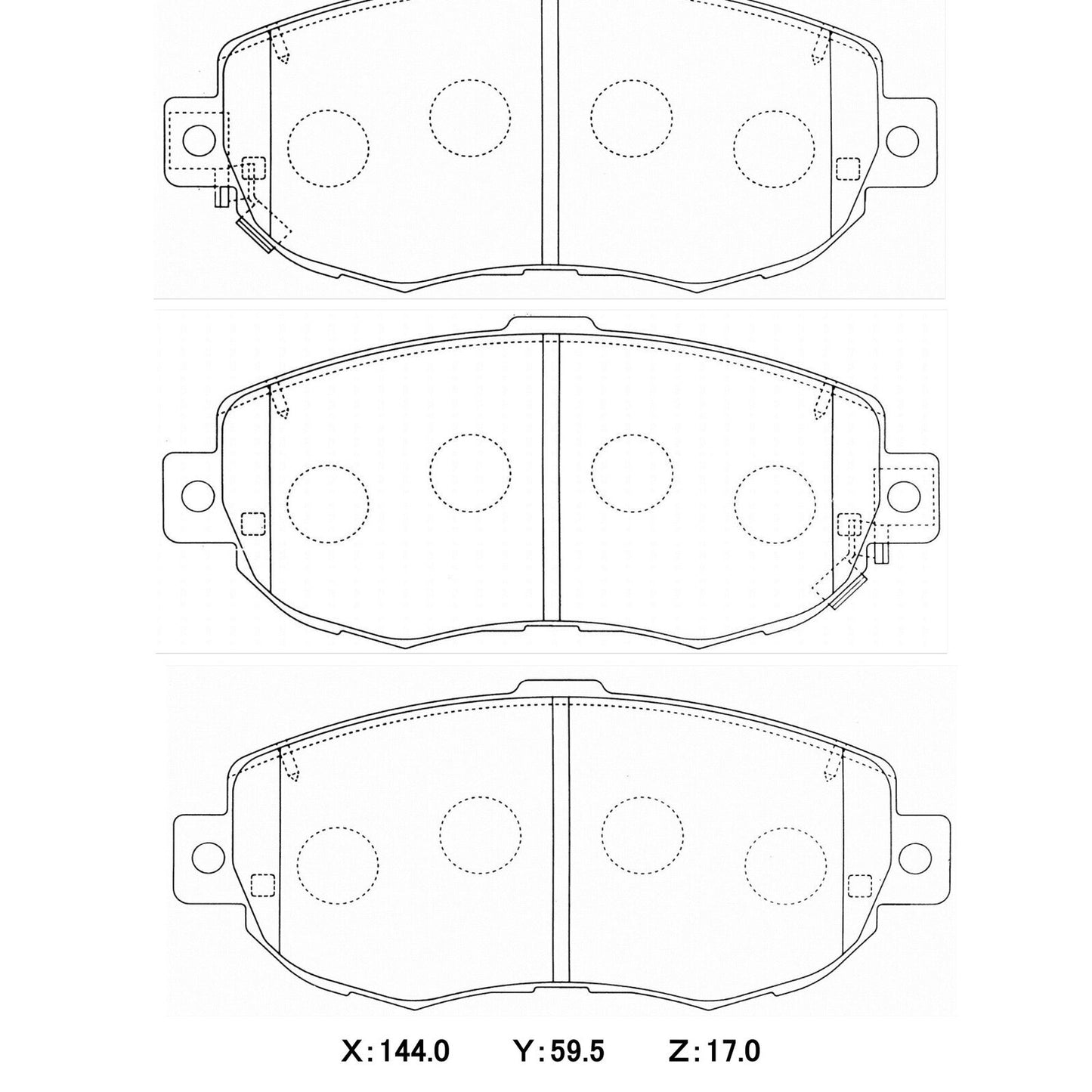 WinmaX W3 Performance Trackday Brake Pads Toyota Supra JZA80 (2pot) Front