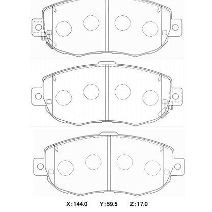WinmaX W3 Performance Trackday Brake Pads Toyota Supra JZA80 (2pot) Front