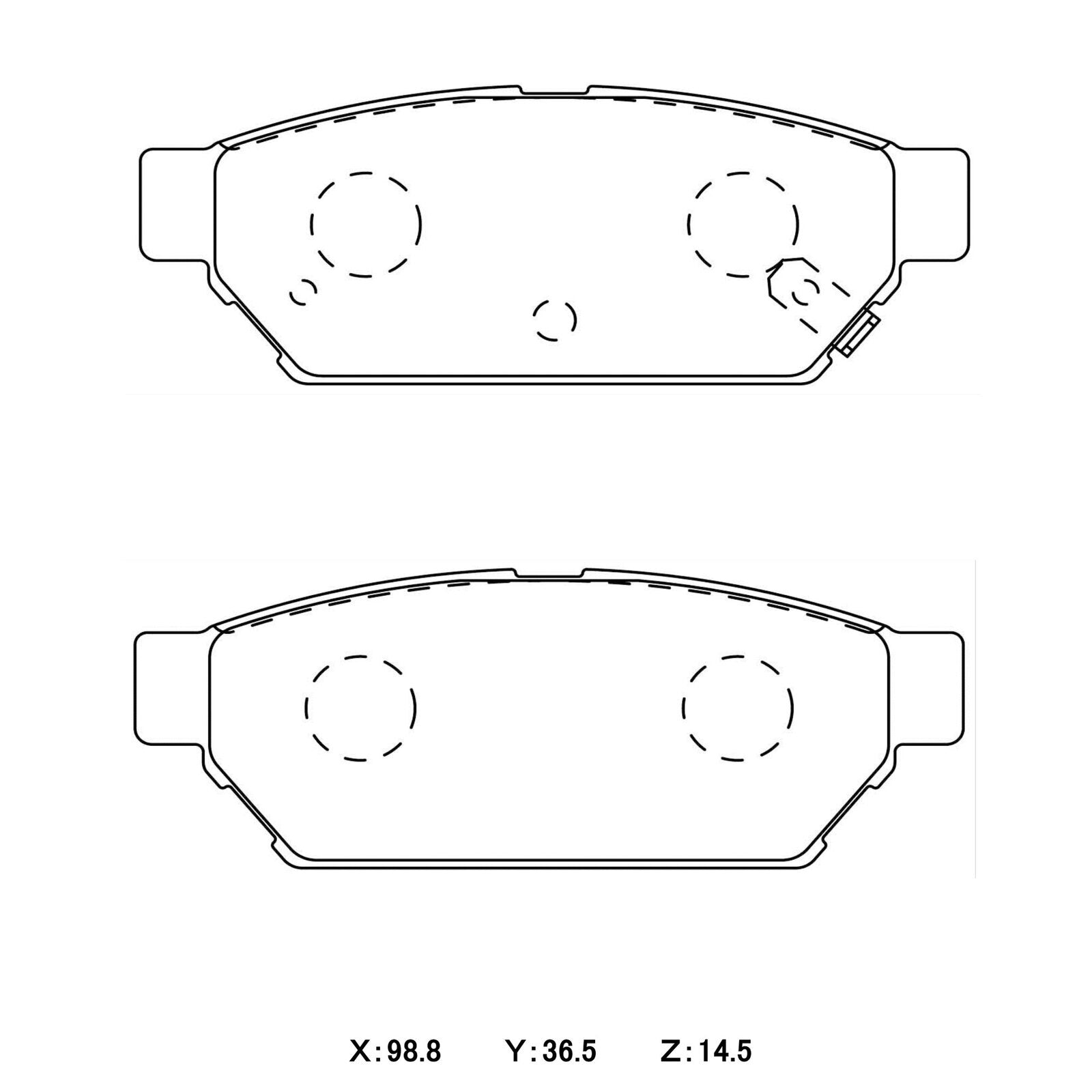 WinmaX W1 Street Performance Brake Pads Mitsubishi Lancer Evolution X Brembo Rear