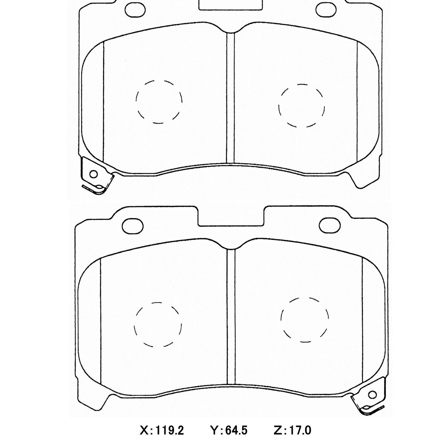 WinmaX W3 Performance Trackday Brake Pads Toyota Supra JZA80 (4pot) / Celica ST205 GT4 Front