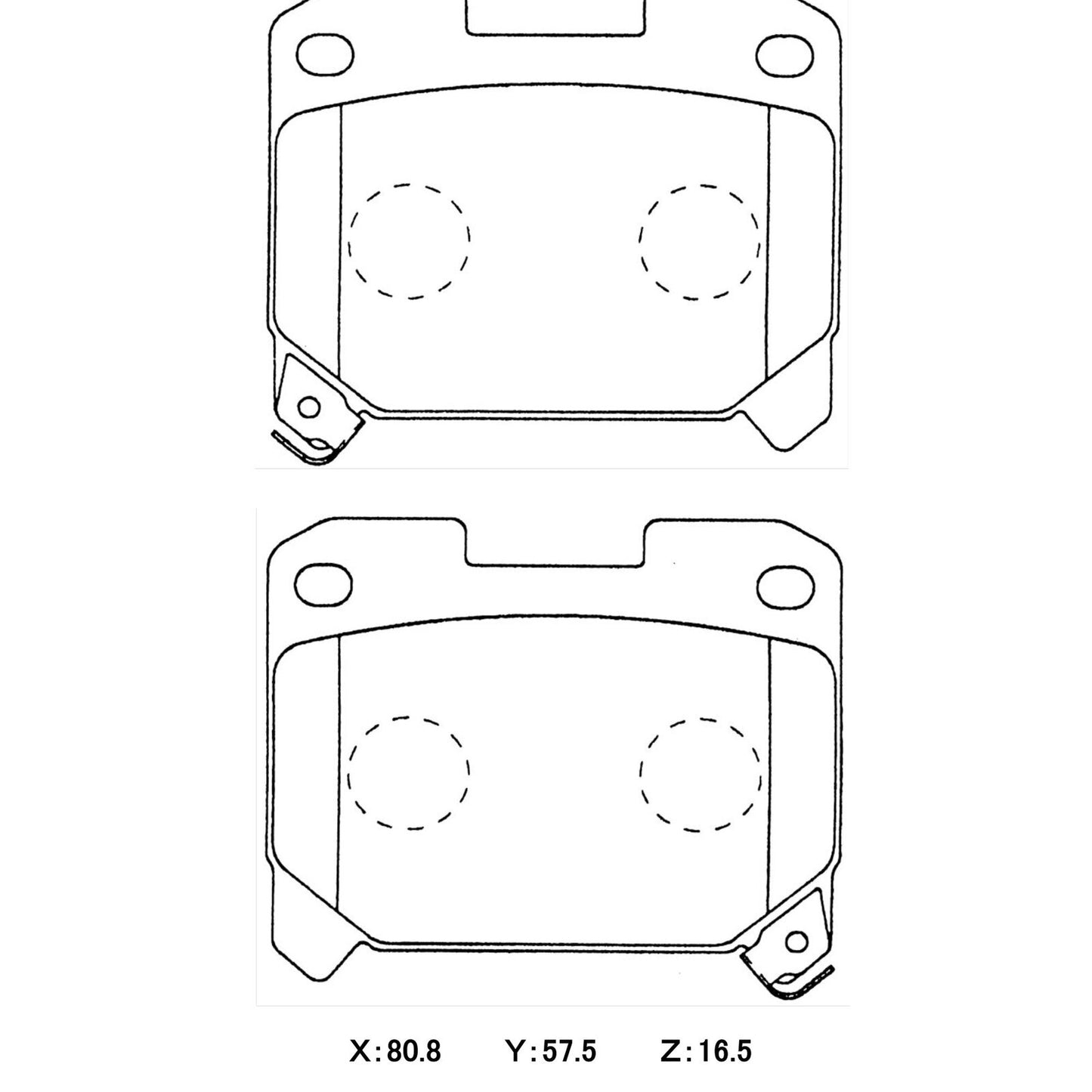 WinmaX W3 Performance Trackday Brake Pads Toyota Supra JZA80 (2 pot) Rear