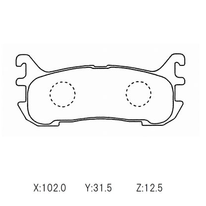 WinmaX W6.5 Race Brake Pads Mazda MX5 (NB & NB8A) Rear