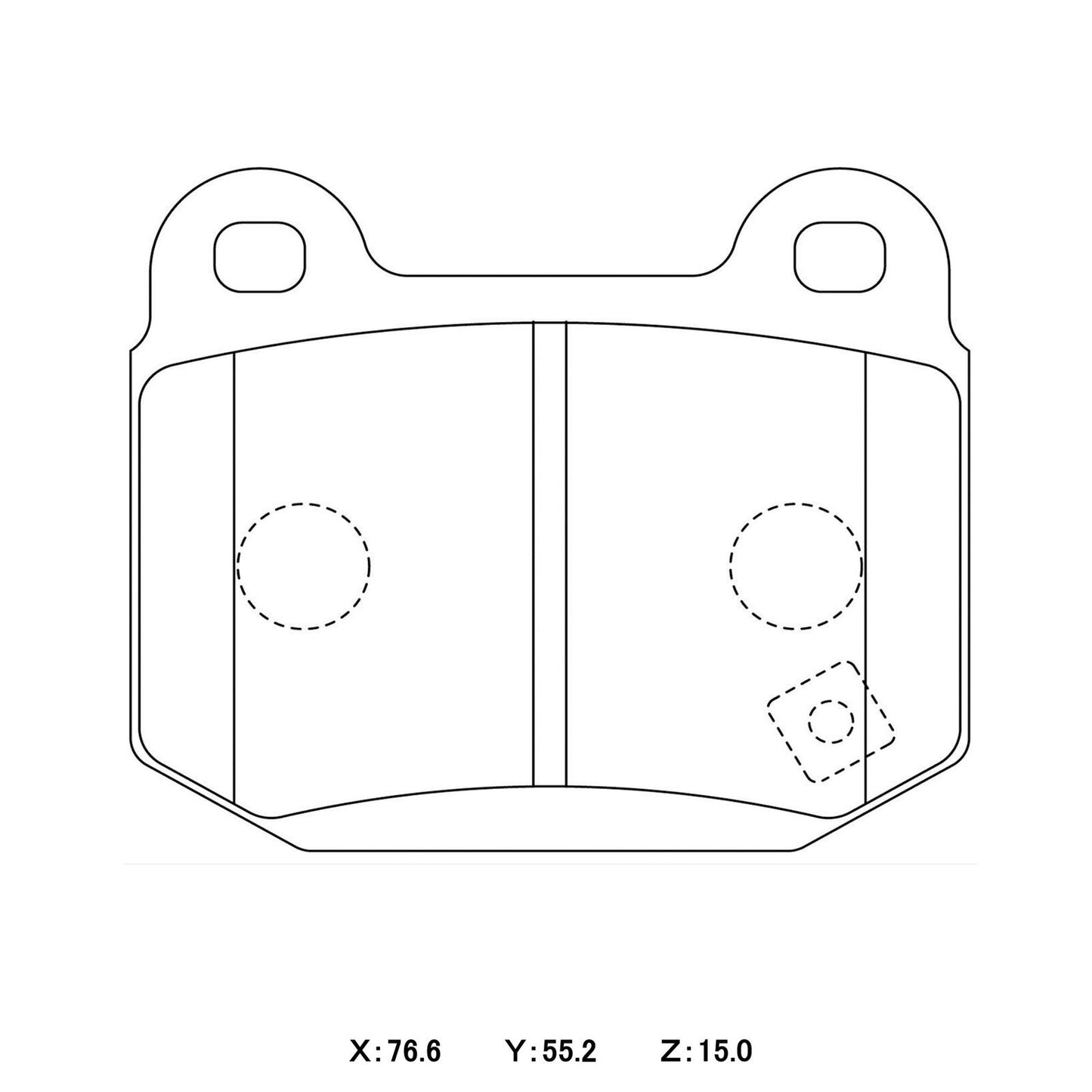 WinmaX W3 Performance Trackday Brake Pads Mitsubishi Evo / WRX Sti / Nissan GTR BREMBO Rear