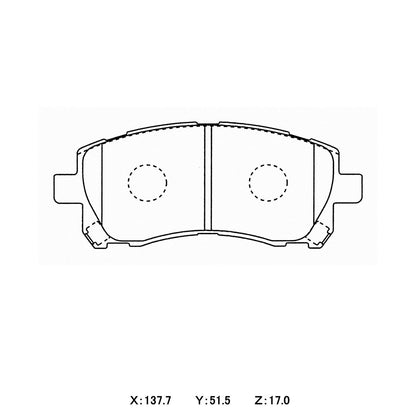 WinmaX W7 Race Brake Pads Subaru Impreza / WRX / Forester / Outback Front