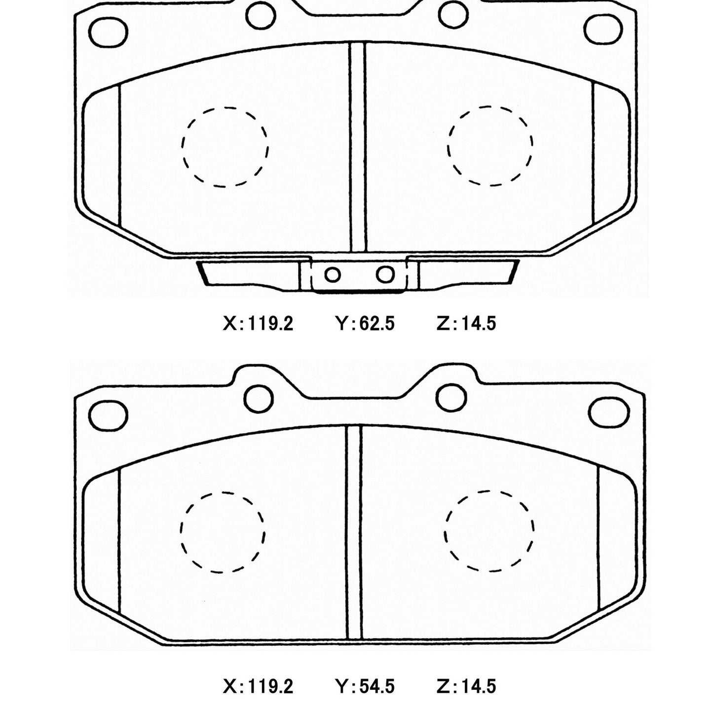 WinmaX W3 Performance Trackday Brake Pads Sumitomo 4pot / WRX / 200SX / Skyline Front