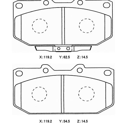 WinmaX W6.5 Race Brake Pads Sumitomo 4pot / WRX / 200SX / Skyline Front