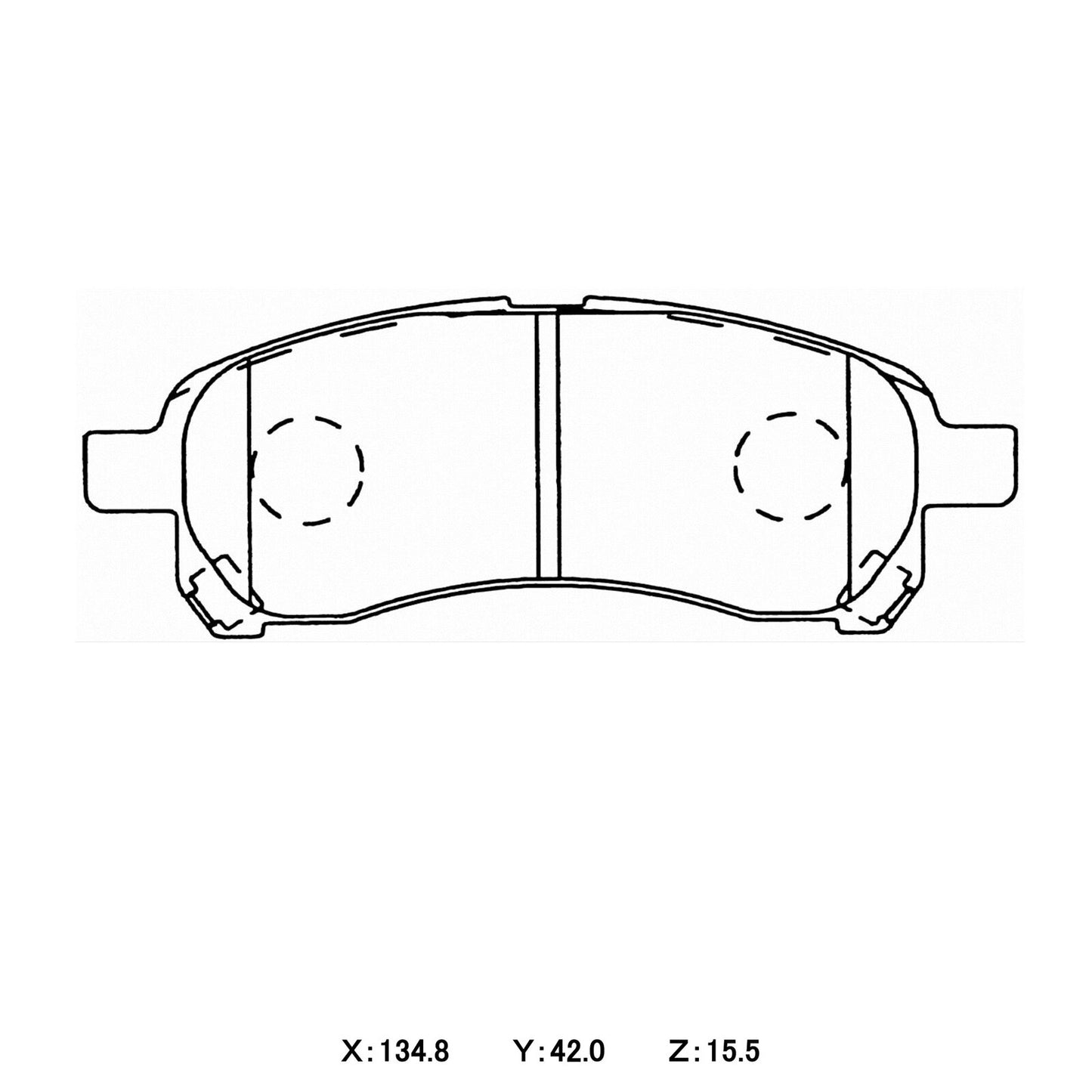 WinmaX W1 Street Performance Brake Pads Mitsubishi Mirage CJ4A Front