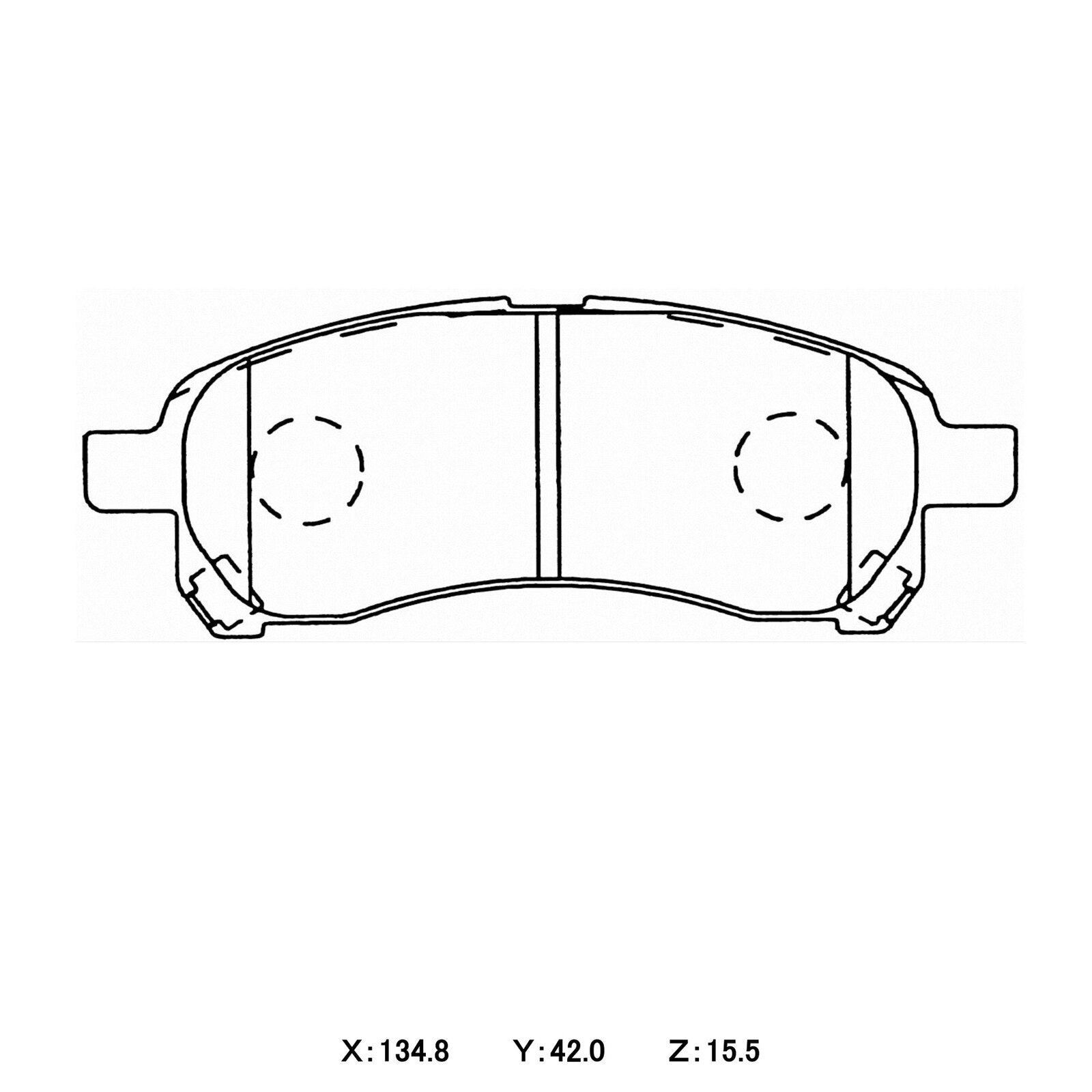 WinmaX W1 Street Performance Brake Pads Mitsubishi Mirage CJ4A Front