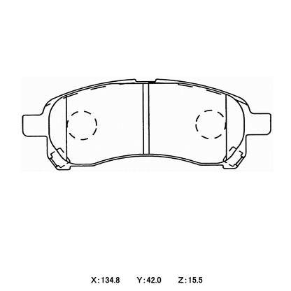 WinmaX W1 Street Performance Brake Pads Mitsubishi Mirage CJ4A Front