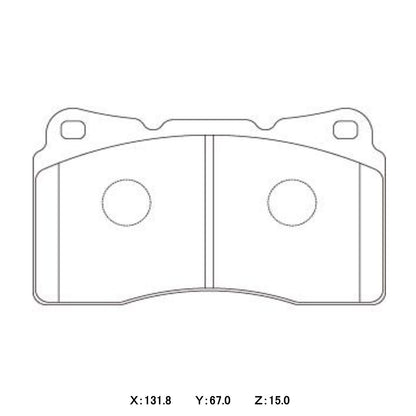 WinmaX W1 Street Performance Brake Pads Brembo Evo / WRX Sti / Commodore REDLINE Front