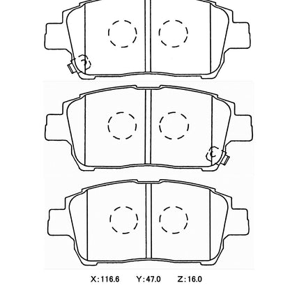 WinmaX W3 Performance Trackday Brake Pads Toyota MR2 (ZZW30) Front