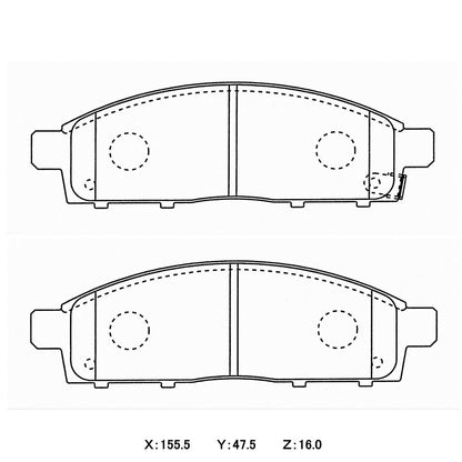 WinmaX WP2 4x4 Heavy Duty Brake Pads Mitsubishi Triton / L200